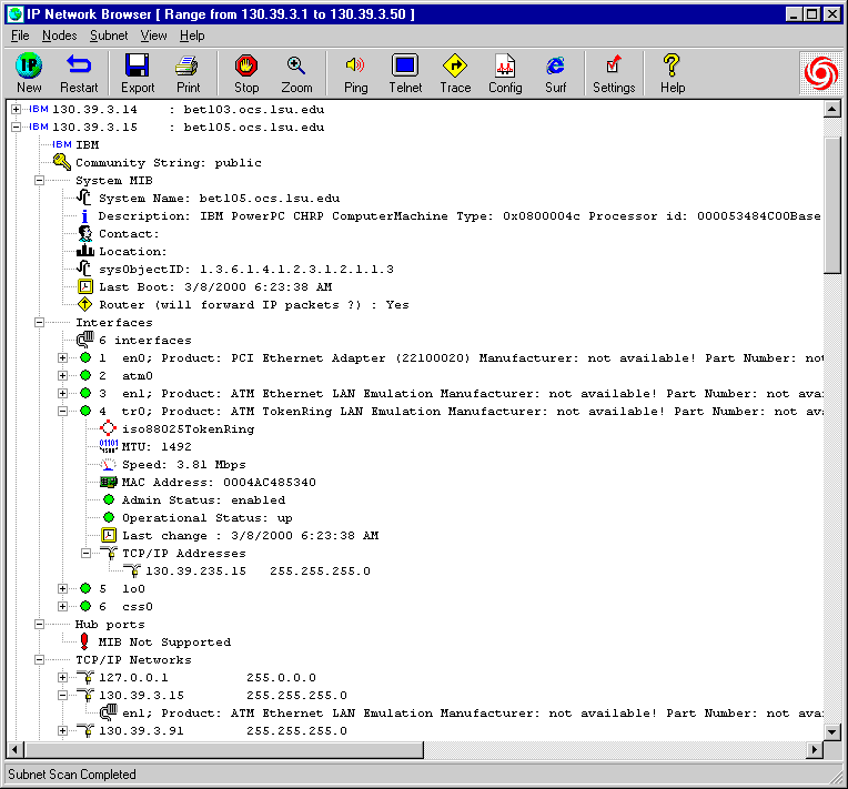 SolarWinds Standard Edition Screenshot